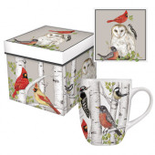 Birch Birds Boxed Mug